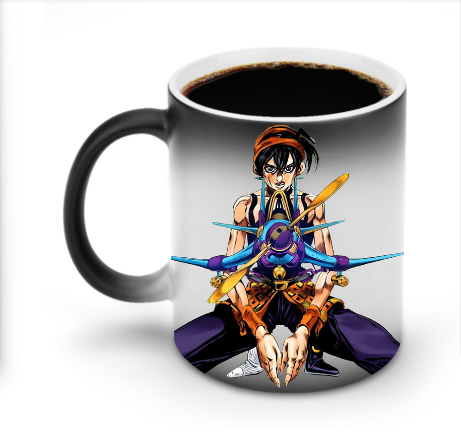 （画像用） ジョジョの奇妙な冒険 ナランチャ?ギルガ JoJo's Bizarre Adventure Narancia Ghirga 温度変色マグカップ