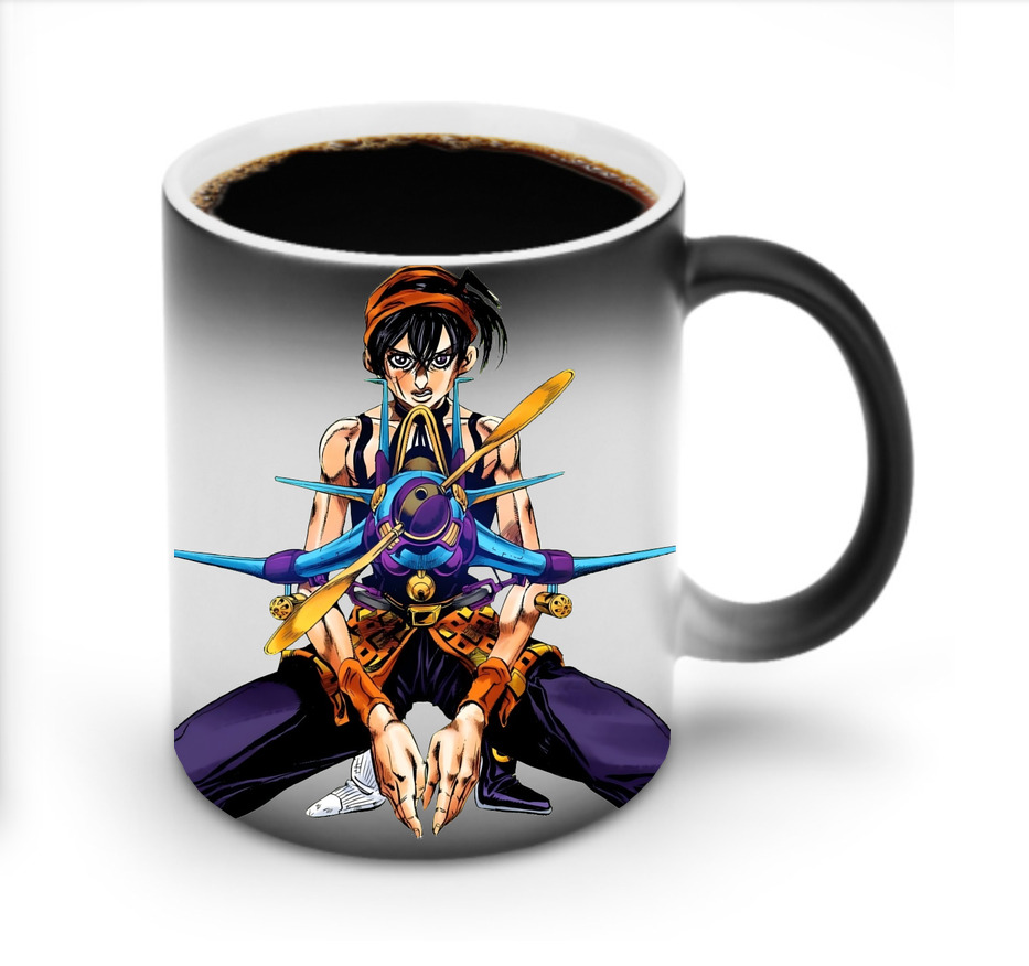 （画像用） ジョジョの奇妙な冒険 ナランチャ?ギルガ JoJo's Bizarre Adventure Narancia Ghirga 温度変色マグカップ