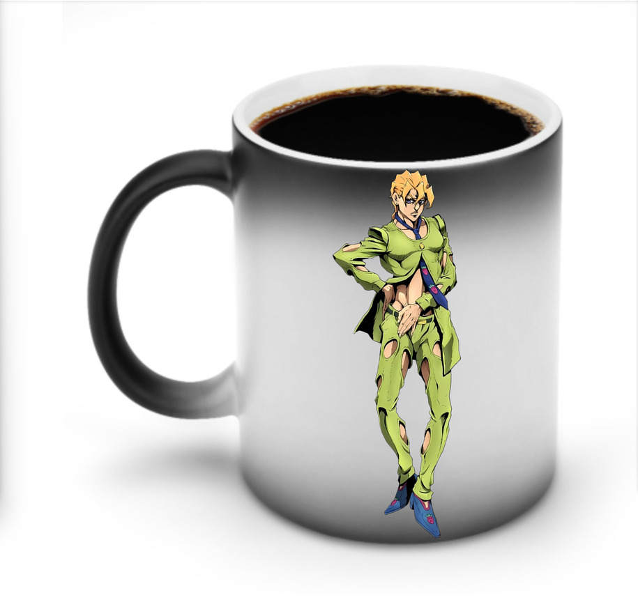 （画像用） ジョジョの奇妙な冒険 パンナコッタ?フー JoJo's Bizarre Adventure Pannacotta Fugo 温度変色マグカップ