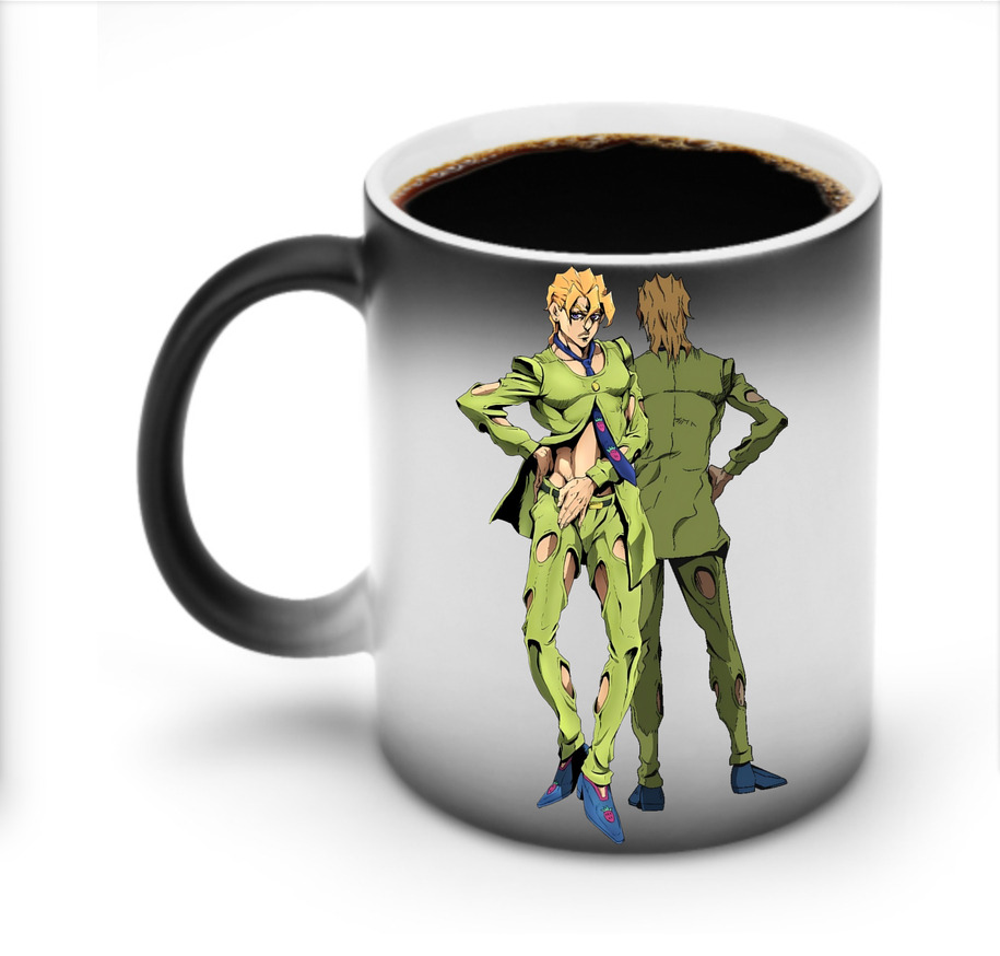 （画像用） ジョジョの奇妙な冒険 パンナコッタ?フー JoJo's Bizarre Adventure Pannacotta Fugo 温度変色マグカップ