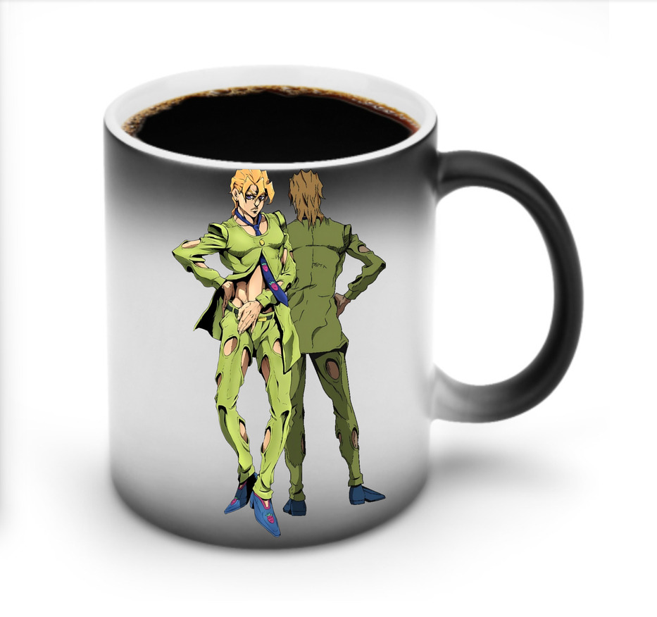 （画像用） ジョジョの奇妙な冒険 パンナコッタ?フー JoJo's Bizarre Adventure Pannacotta Fugo 温度変色マグカップ