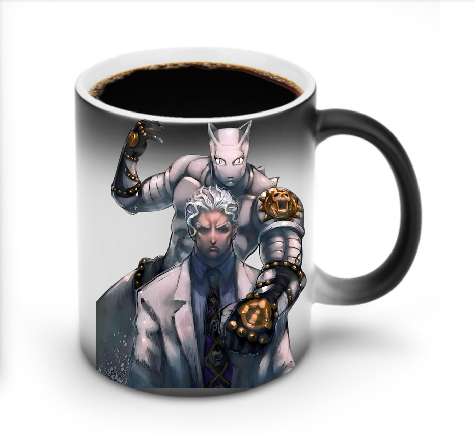 （画像用） ジョジョの奇妙な冒険 きら よしかげ JoJo's Bizarre Adventure Kira Yoshikage 温度変色マグカップ