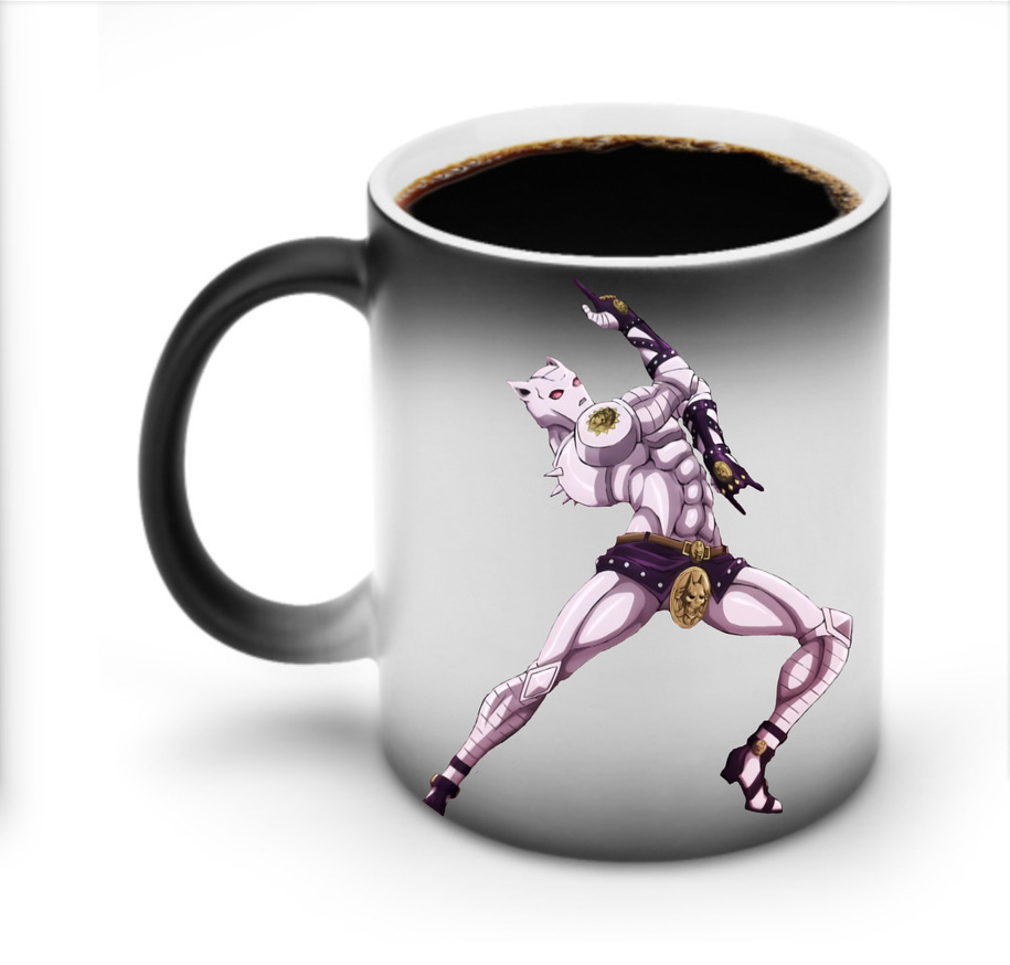 （画像用） ジョジョの奇妙な冒険 きら よしかげ JoJo's Bizarre Adventure Kira Yoshikage 温度変色マグカップ