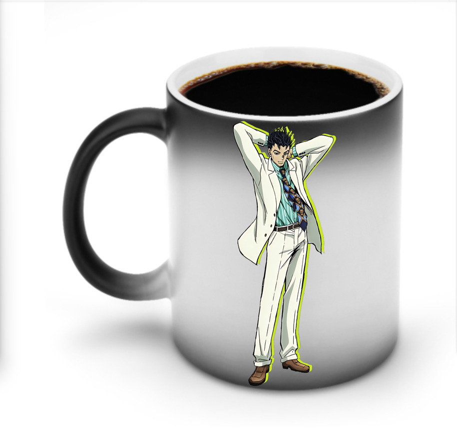 （画像用） ジョジョの奇妙な冒険 きら よしかげ JoJo's Bizarre Adventure Kira Yoshikage 温度変色マグカップ