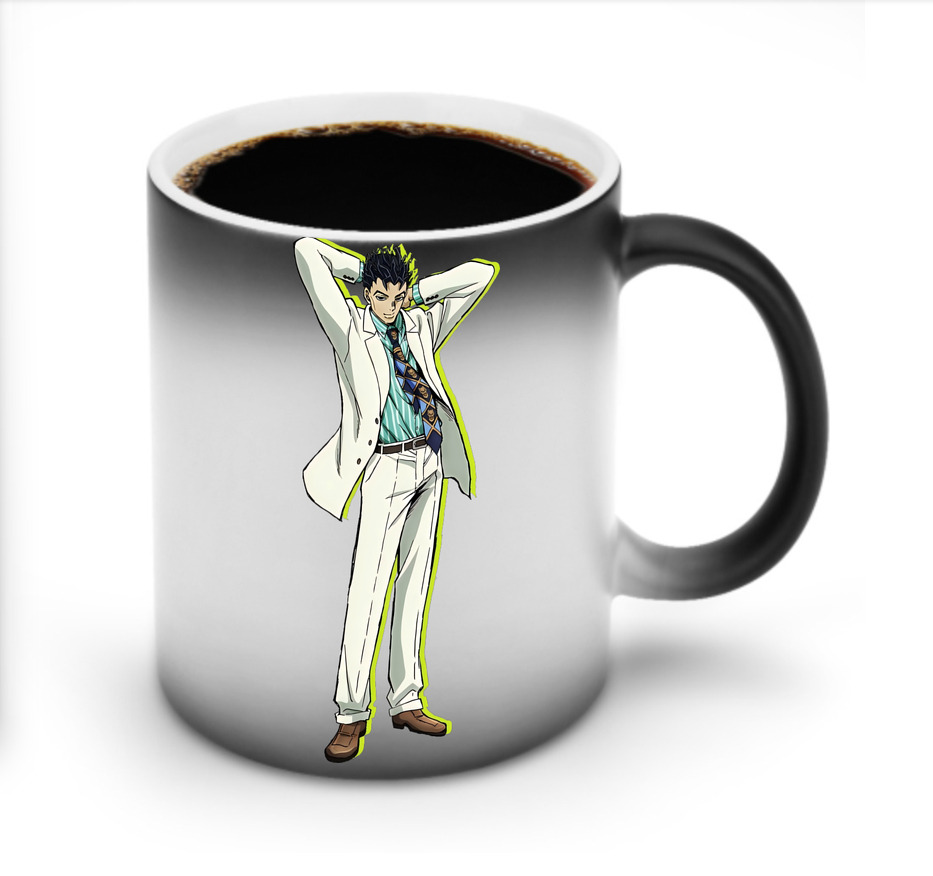 （画像用） ジョジョの奇妙な冒険 きら よしかげ JoJo's Bizarre Adventure Kira Yoshikage 温度変色マグカップ