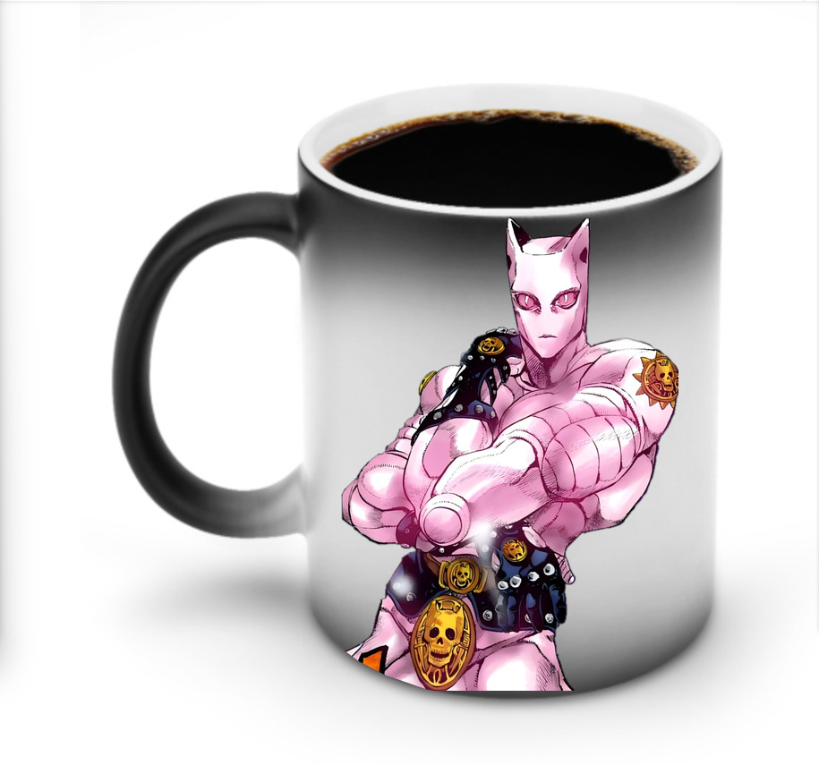 （画像用） ジョジョの奇妙な冒険 きら よしかげ JoJo's Bizarre Adventure Kira Yoshikage 温度変色マグカップ