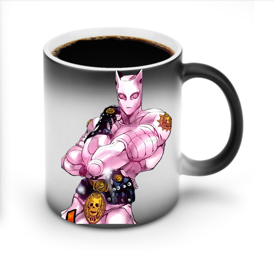 （画像用） ジョジョの奇妙な冒険 きら よしかげ JoJo's Bizarre Adventure Kira Yoshikage 温度変色マグカップ