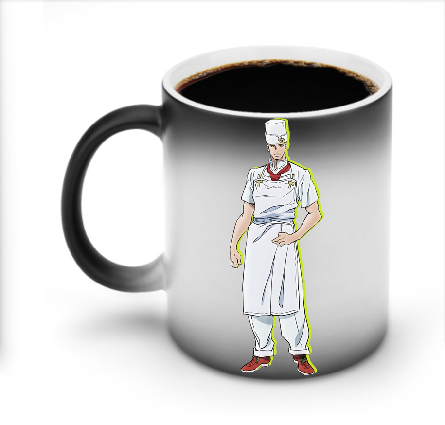 （画像用） ジョジョの奇妙な冒険 Tonio Trussardi JoJo's Bizarre Adventure トニオ?トラッサルディ 温度変色マグカップ