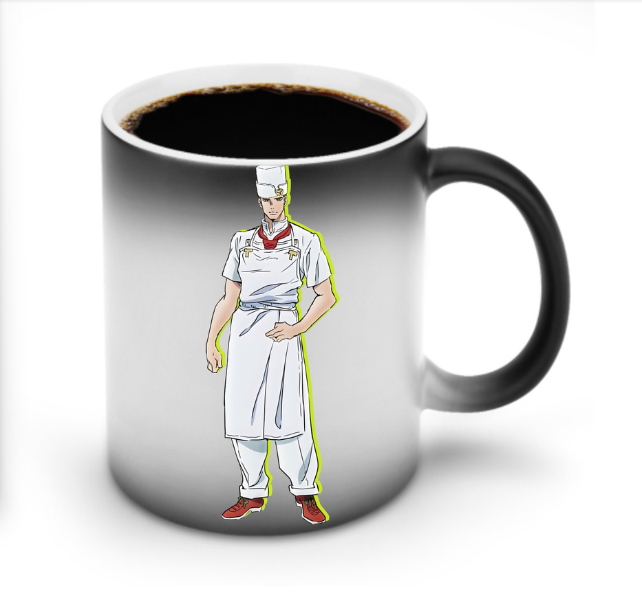 （画像用） ジョジョの奇妙な冒険 Tonio Trussardi JoJo's Bizarre Adventure トニオ?トラッサルディ 温度変色マグカップ