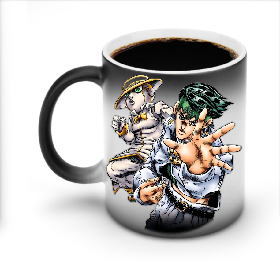 （画像用） ジョジョの奇妙な冒険 岸辺 露伴（きしべ ろはん） JoJo's Bizarre Adventure Rohan Kishibe 温度変色マグカップ