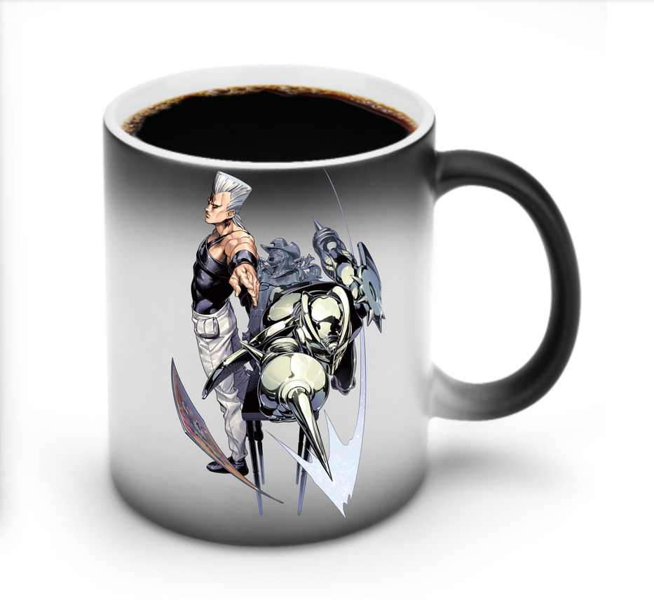 （画像用） ジョジョの奇妙な冒険 ジャン＝ピエール?ポルナレフ JoJo's Bizarre Adventure Jan Pierre Polnareff 温度変色マグカップ