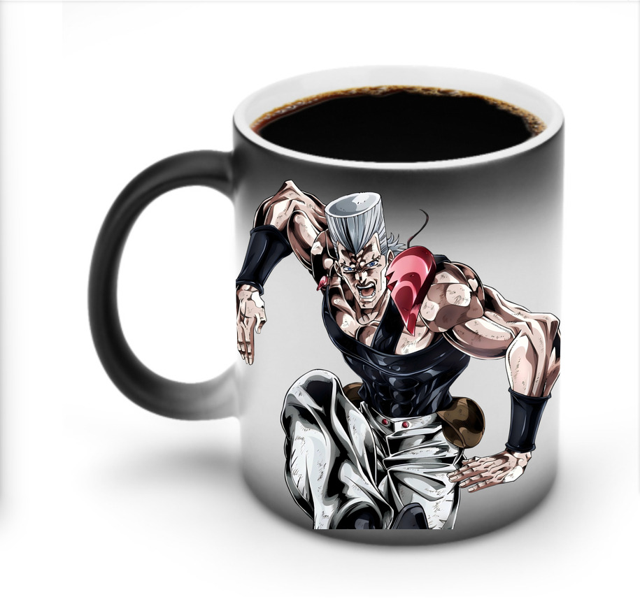 （画像用） ジョジョの奇妙な冒険 ジャン＝ピエール?ポルナレフ JoJo's Bizarre Adventure Jan Pierre Polnareff 温度変色マグカップ