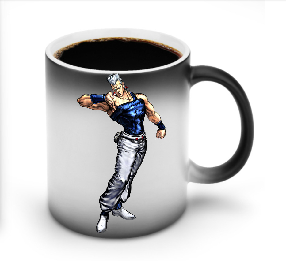 （画像用） ジョジョの奇妙な冒険 ジャン＝ピエール?ポルナレフ JoJo's Bizarre Adventure Jan Pierre Polnareff 温度変色マグカップ