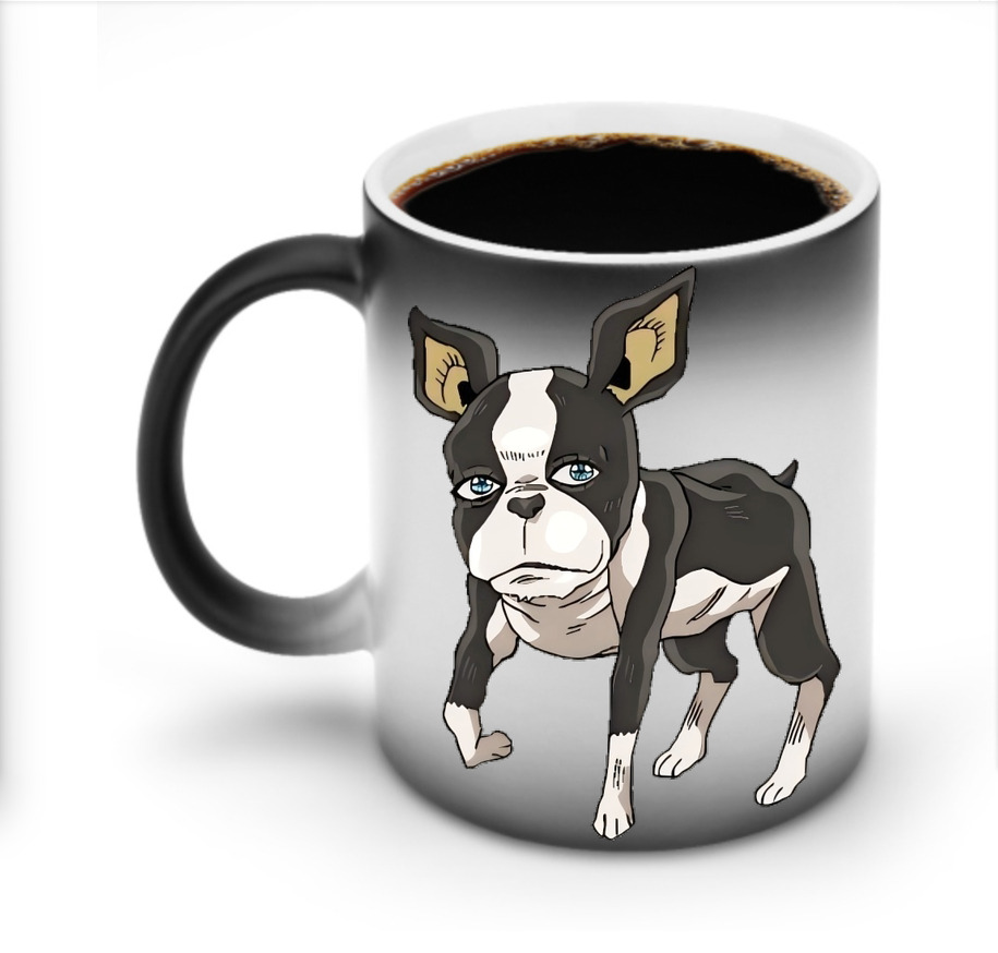 （画像用） ジョジョの奇妙な冒険 イギー JoJo's Bizarre Adventure Iggy 温度変色マグカップ