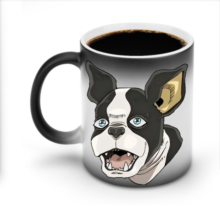 （画像用） ジョジョの奇妙な冒険 イギー JoJo's Bizarre Adventure Iggy 温度変色マグカップ