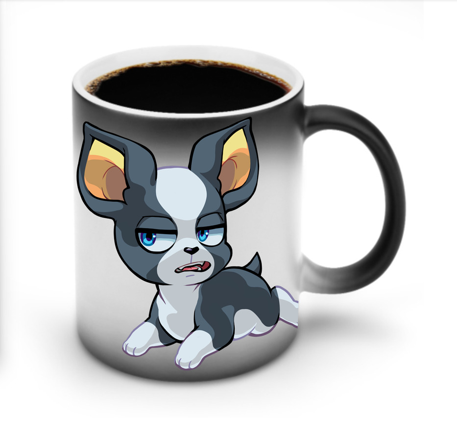 （画像用） ジョジョの奇妙な冒険 イギー JoJo's Bizarre Adventure Iggy 温度変色マグカップ
