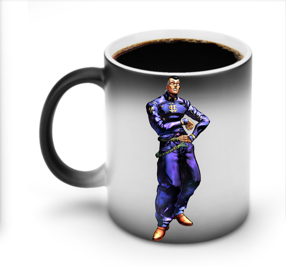 （画像用） ジョジョの奇妙な冒険 虹村億泰 にじむら おくやす JoJo's Bizarre Adventure Nijimura Okuyasu 温度変色マグカップ