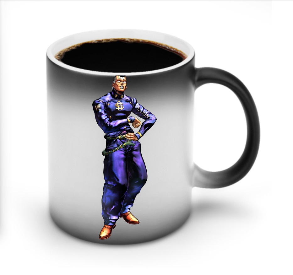 （画像用） ジョジョの奇妙な冒険 虹村億泰 にじむら おくやす JoJo's Bizarre Adventure Nijimura Okuyasu 温度変色マグカップ