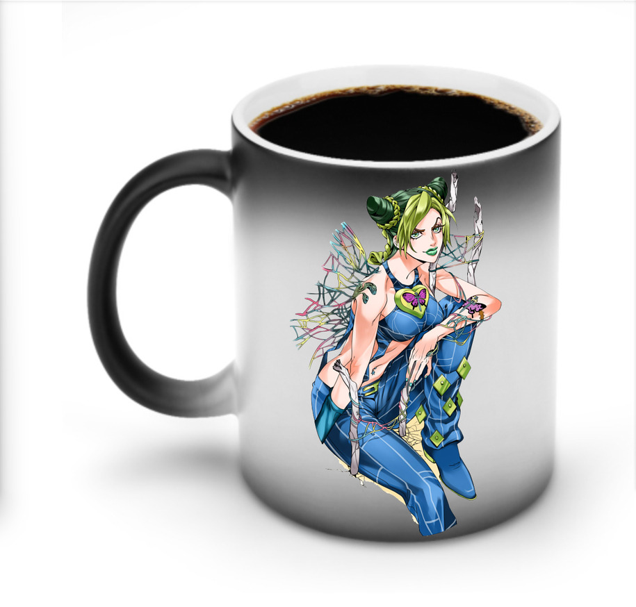 （画像用） "ジョジョの奇妙な冒険 くうじょう ジョリーン JoJo's Bizarre Adventure Jolyne Cujoh " 温度変色マグカップ