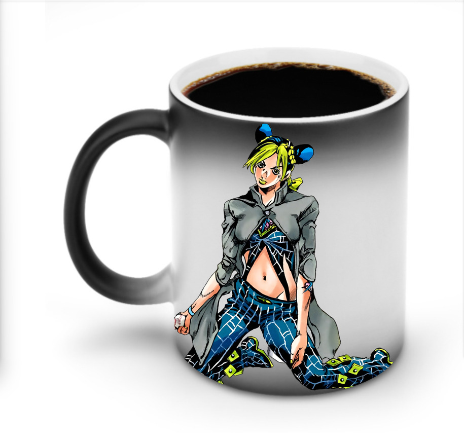 （画像用） "ジョジョの奇妙な冒険 くうじょう ジョリーン JoJo's Bizarre Adventure Jolyne Cujoh " 温度変色マグカップ