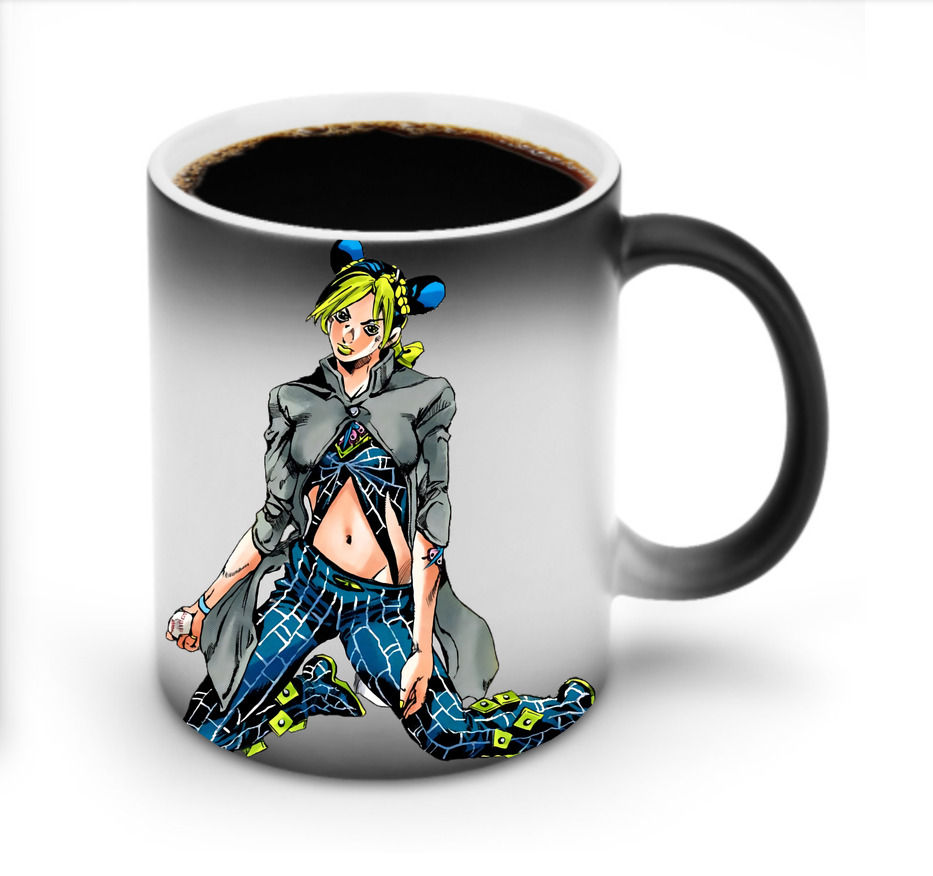 （画像用） "ジョジョの奇妙な冒険 くうじょう ジョリーン JoJo's Bizarre Adventure Jolyne Cujoh " 温度変色マグカップ
