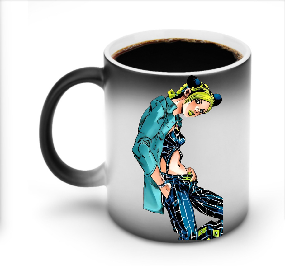 （画像用） "ジョジョの奇妙な冒険 くうじょう ジョリーン JoJo's Bizarre Adventure Jolyne Cujoh " 温度変色マグカップ