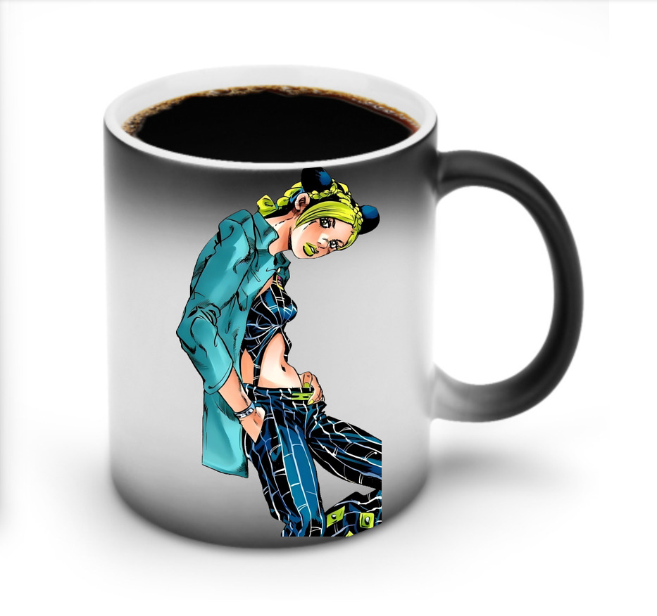 （画像用） "ジョジョの奇妙な冒険 くうじょう ジョリーン JoJo's Bizarre Adventure Jolyne Cujoh " 温度変色マグカップ
