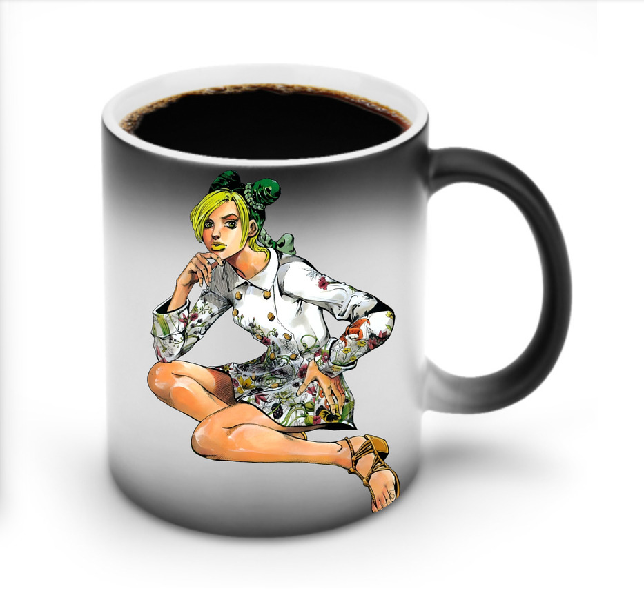 （画像用） "ジョジョの奇妙な冒険 くうじょう ジョリーン JoJo's Bizarre Adventure Jolyne Cujoh " 温度変色マグカップ