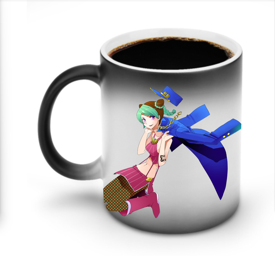 （画像用） "ジョジョの奇妙な冒険 くうじょう ジョリーン JoJo's Bizarre Adventure Jolyne Cujoh " 温度変色マグカップ