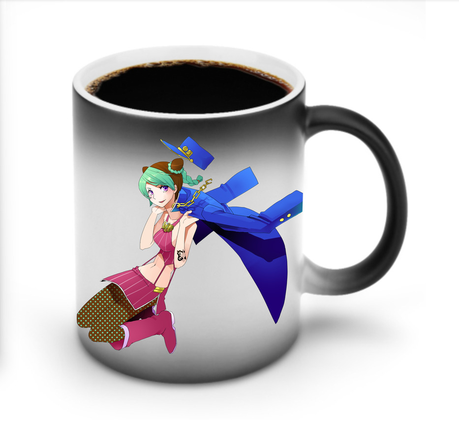 （画像用） "ジョジョの奇妙な冒険 くうじょう ジョリーン JoJo's Bizarre Adventure Jolyne Cujoh " 温度変色マグカップ