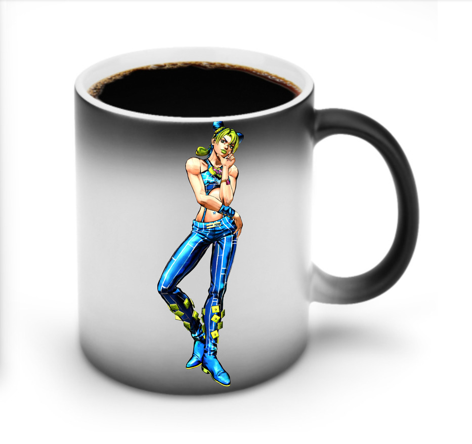 （画像用） "ジョジョの奇妙な冒険 くうじょう ジョリーン JoJo's Bizarre Adventure Jolyne Cujoh " 温度変色マグカップ