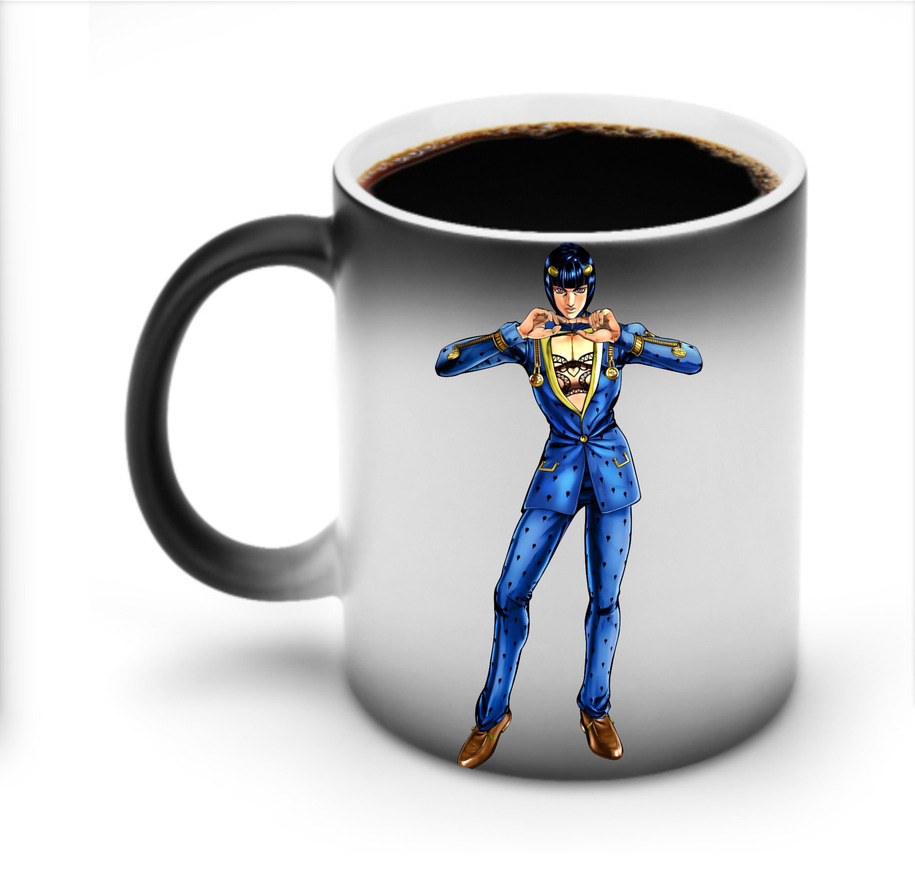 （画像用） ジョジョの奇妙な冒険 ブローノ?ブチャラティ JoJo's Bizarre Adventure Bruno Bucciarati 温度変色マグカップ