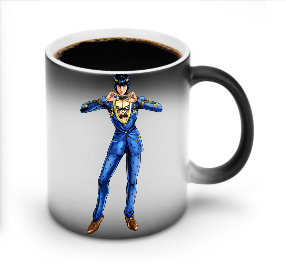 （画像用） ジョジョの奇妙な冒険 ブローノ?ブチャラティ JoJo's Bizarre Adventure Bruno Bucciarati 温度変色マグカップ
