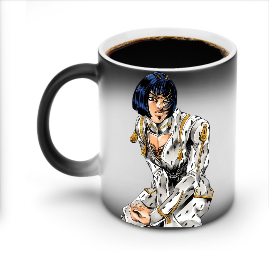 （画像用） ジョジョの奇妙な冒険 ブローノ?ブチャラティ JoJo's Bizarre Adventure Bruno Bucciarati 温度変色マグカップ