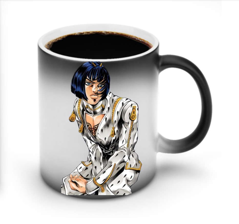 （画像用） ジョジョの奇妙な冒険 ブローノ?ブチャラティ JoJo's Bizarre Adventure Bruno Bucciarati 温度変色マグカップ
