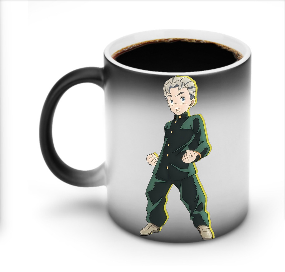 （画像用） ジョジョの奇妙な冒険 広瀨康一 JoJo's Bizarre Adventure Hirose Koichi 温度変色マグカップ