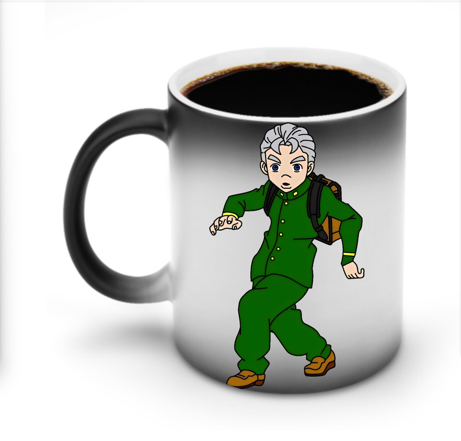 （画像用） ジョジョの奇妙な冒険 広瀨康一 JoJo's Bizarre Adventure Hirose Koichi 温度変色マグカップ
