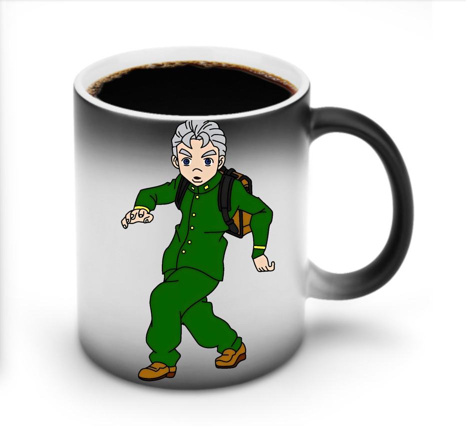 （画像用） ジョジョの奇妙な冒険 広瀨康一 JoJo's Bizarre Adventure Hirose Koichi 温度変色マグカップ