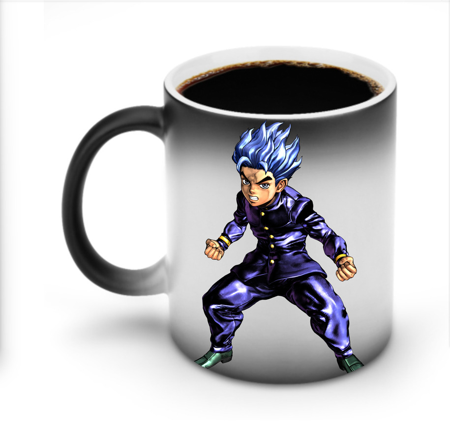 （画像用） ジョジョの奇妙な冒険 広瀨康一 JoJo's Bizarre Adventure Hirose Koichi 温度変色マグカップ