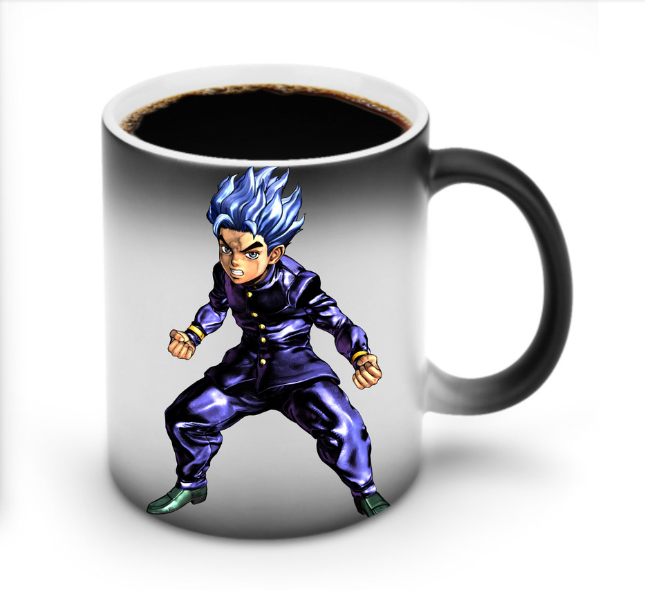 （画像用） ジョジョの奇妙な冒険 広瀨康一 JoJo's Bizarre Adventure Hirose Koichi 温度変色マグカップ