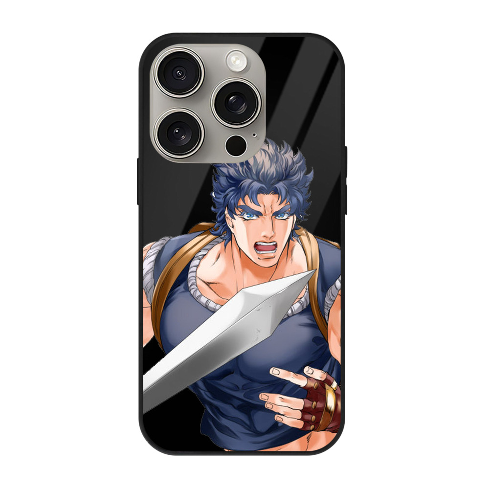 （画像用） ジョジョの奇妙な冒険 /ジョナサン?ジョースター JoJo's Bizarre Adventure Jonathan Joestar 【iPhone15Pro対応】スマホケース 耐衝撃＆黄変防止 背面ガラス