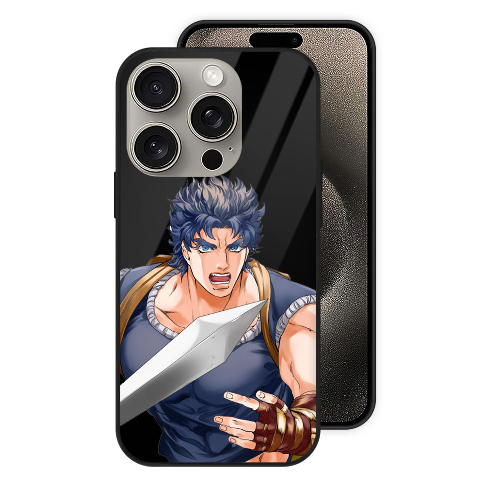 （画像用） ジョジョの奇妙な冒険 /ジョナサン?ジョースター JoJo's Bizarre Adventure Jonathan Joestar 【iPhone15Pro対応】スマホケース 耐衝撃＆黄変防止 背面ガラス