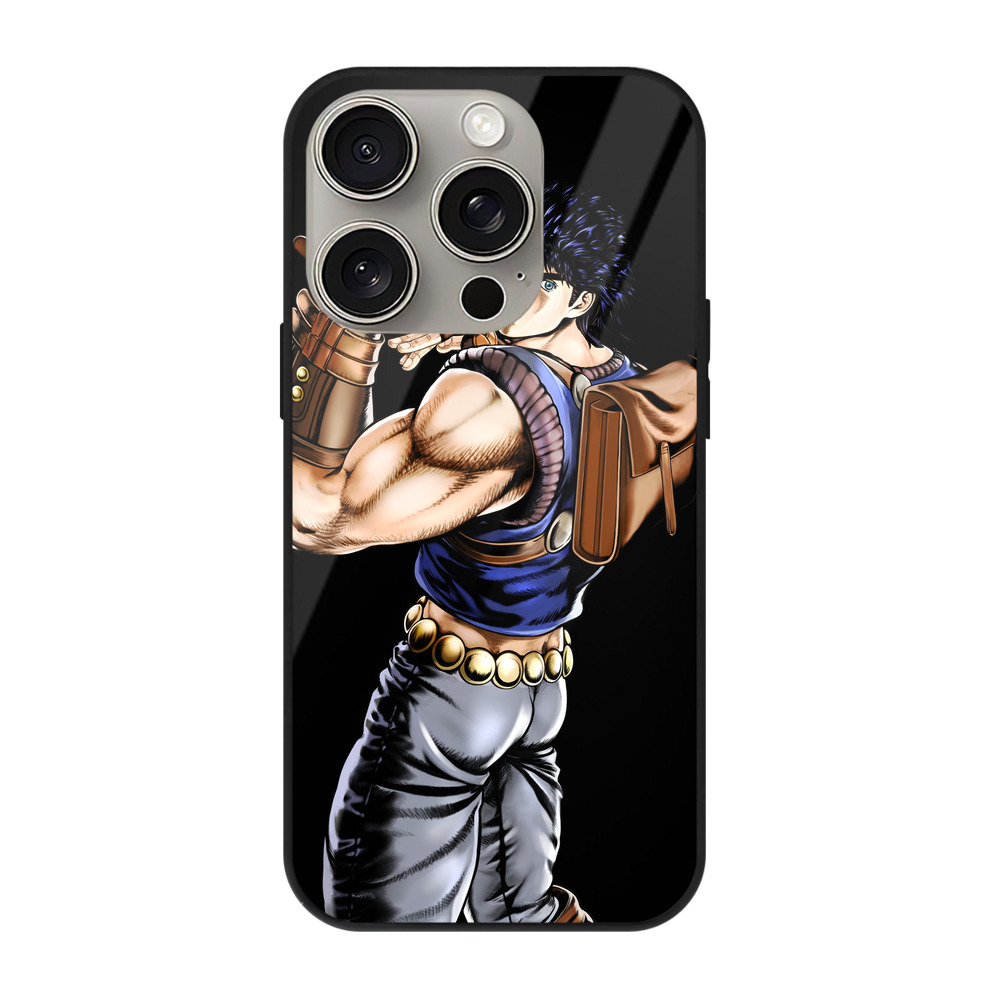 （画像用） ジョジョの奇妙な冒険 /ジョナサン?ジョースター JoJo's Bizarre Adventure Jonathan Joestar 【iPhone15Pro対応】スマホケース 耐衝撃＆黄変防止 背面ガラス