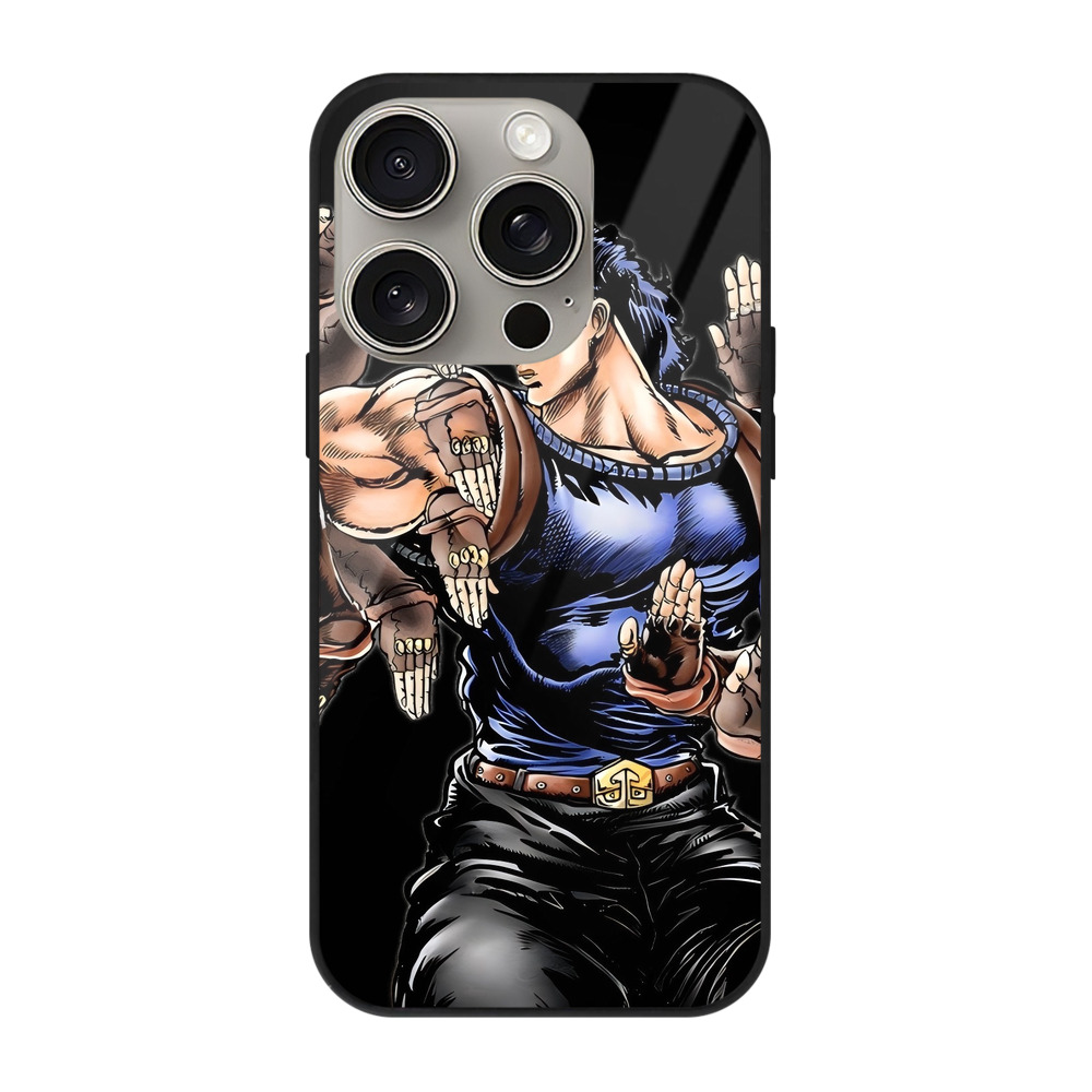 （画像用） ジョジョの奇妙な冒険 /ジョナサン?ジョースター JoJo's Bizarre Adventure Jonathan Joestar 【iPhone15Pro対応】スマホケース 耐衝撃＆黄変防止 背面ガラス