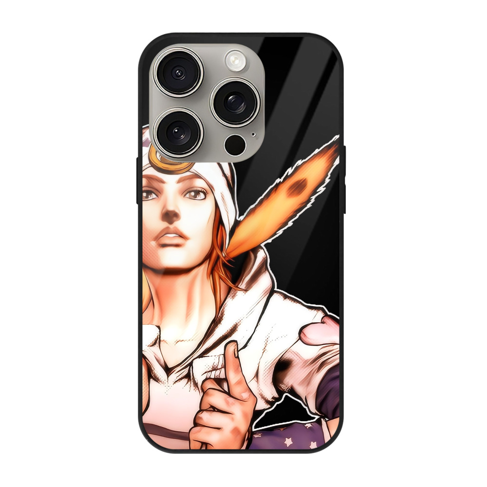 （画像用） ジョジョの奇妙な冒険 ジョナサン?ジョースター JoJo's Bizarre Adventure Jonathan Joestar 【iPhone15Pro対応】スマホケース 耐衝撃＆黄変防止 背面ガラス