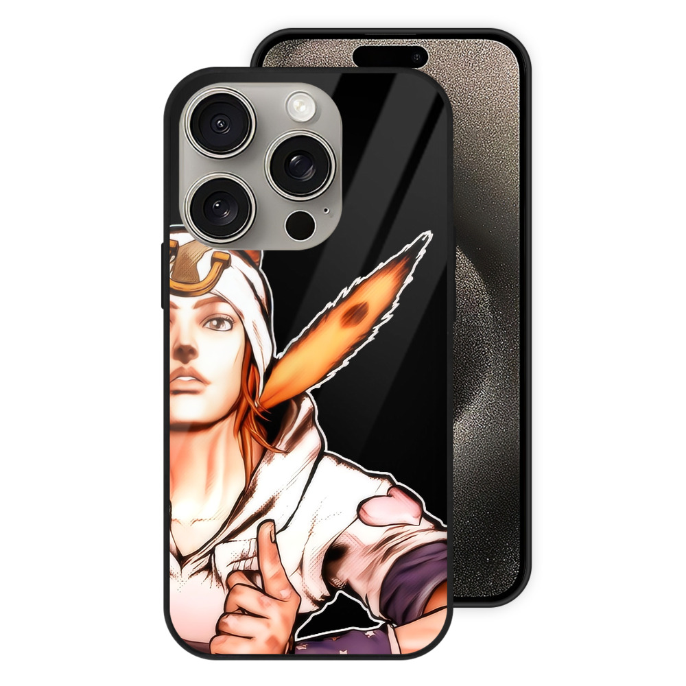 （画像用） ジョジョの奇妙な冒険 ジョナサン?ジョースター JoJo's Bizarre Adventure Jonathan Joestar 【iPhone15Pro対応】スマホケース 耐衝撃＆黄変防止 背面ガラス
