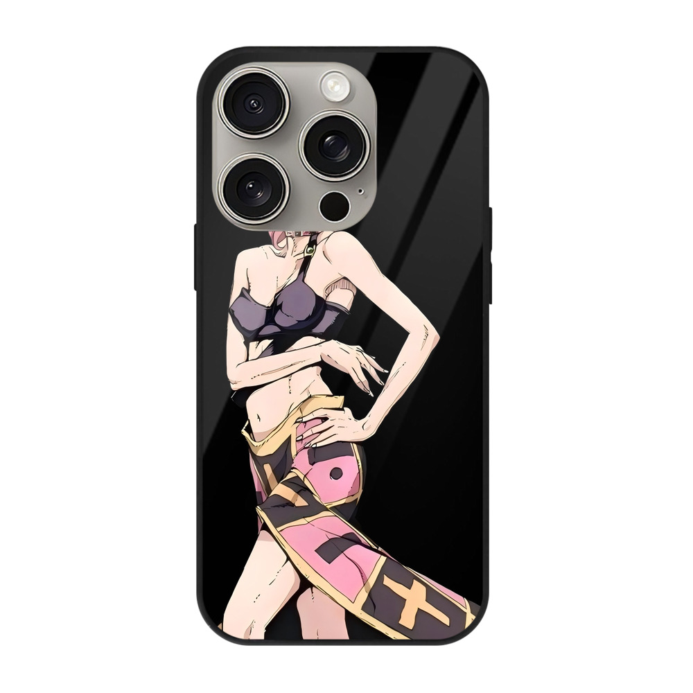 （画像用） ジョジョの奇妙な冒険 トリッシュ?ウナ JoJo's Bizarre Adventure Trish Una 【iPhone15Pro対応】スマホケース 耐衝撃＆黄変防止 背面ガラス