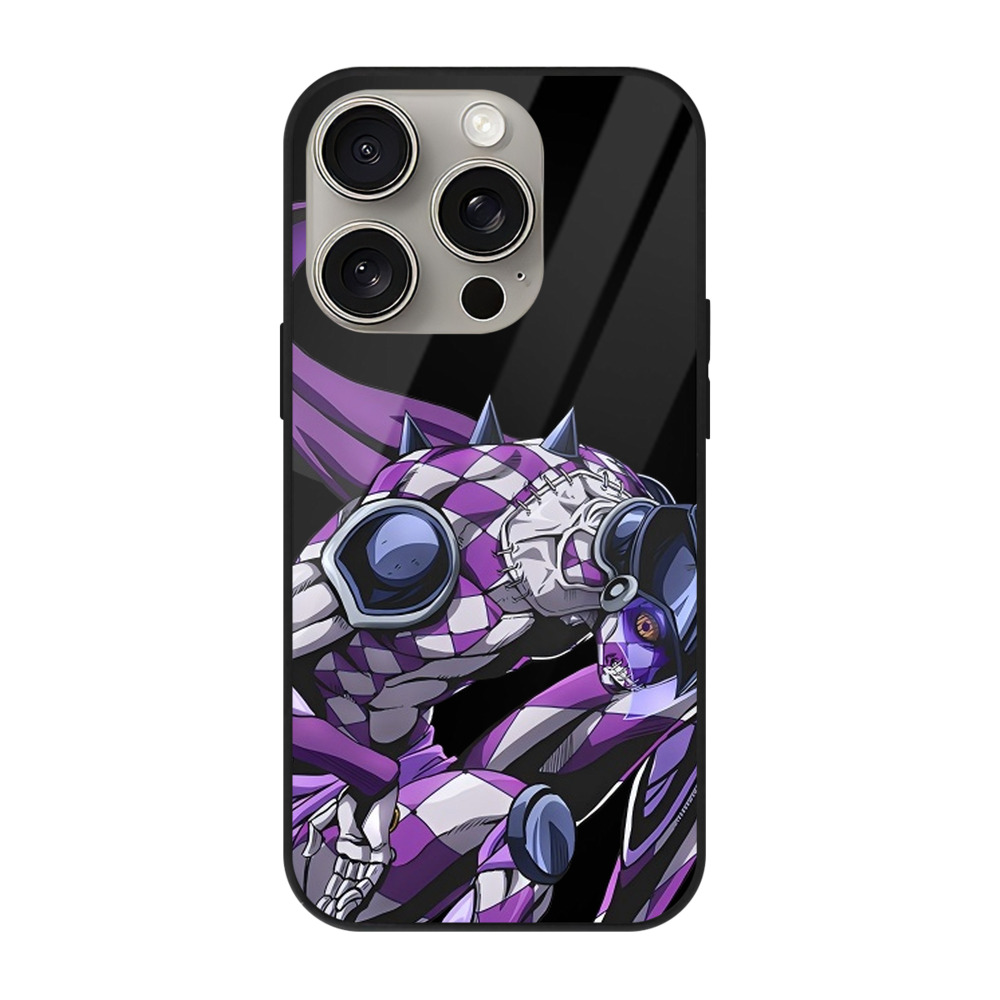 （画像用） ジョジョの奇妙な冒険 パンナコッタ?フー JoJo's Bizarre Adventure Pannacotta Fugo 【iPhone15Pro対応】スマホケース 耐衝撃＆黄変防止 背面ガラス