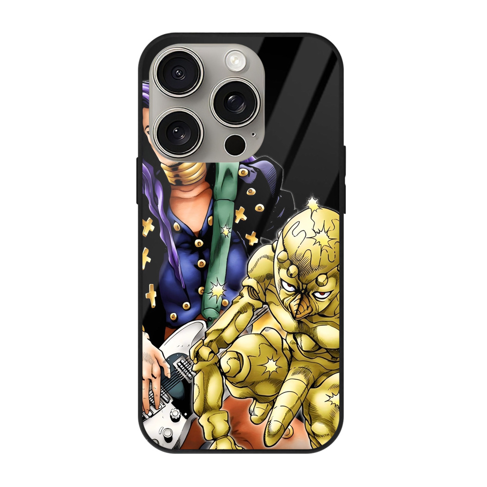 （画像用） ジョジョの奇妙な冒険 おといし あきら JoJo's Bizarre Adventure Akira Otoishi 【iPhone15Pro対応】スマホケース 耐衝撃＆黄変防止 背面ガラス