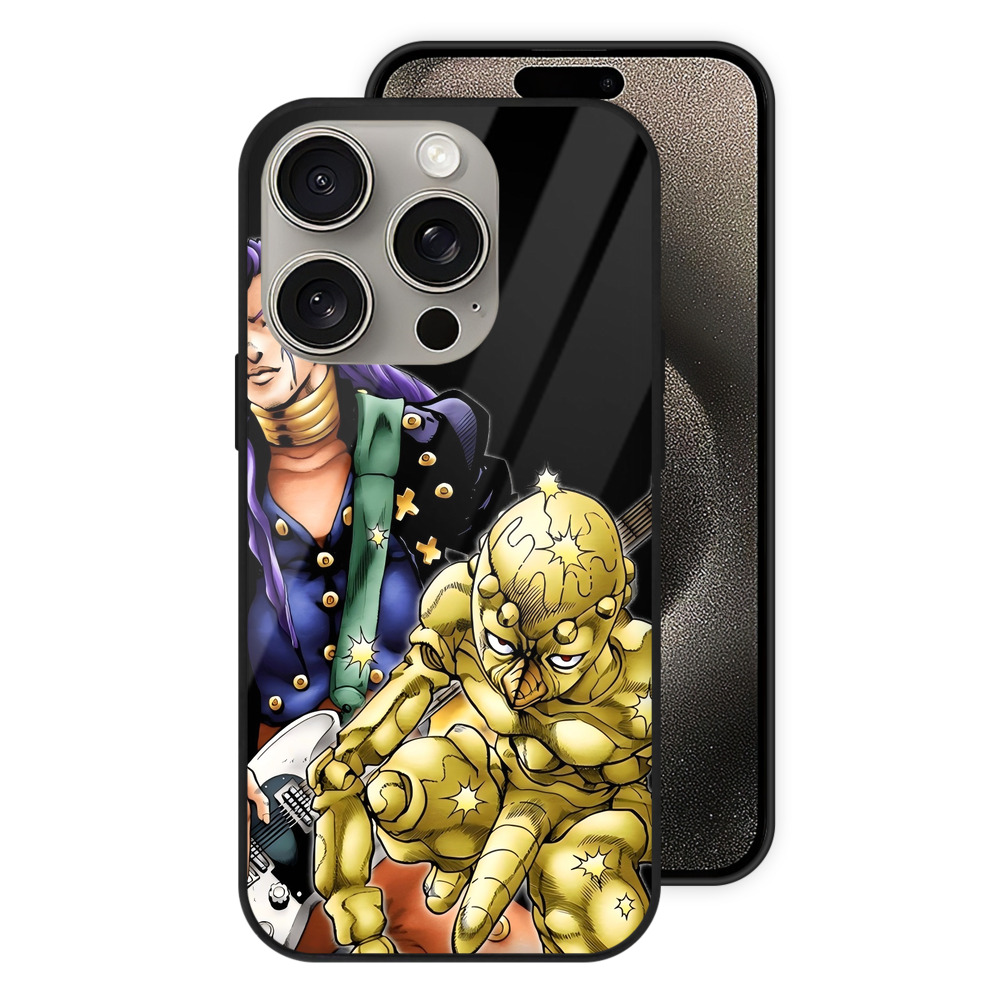 （画像用） ジョジョの奇妙な冒険 おといし あきら JoJo's Bizarre Adventure Akira Otoishi 【iPhone15Pro対応】スマホケース 耐衝撃＆黄変防止 背面ガラス